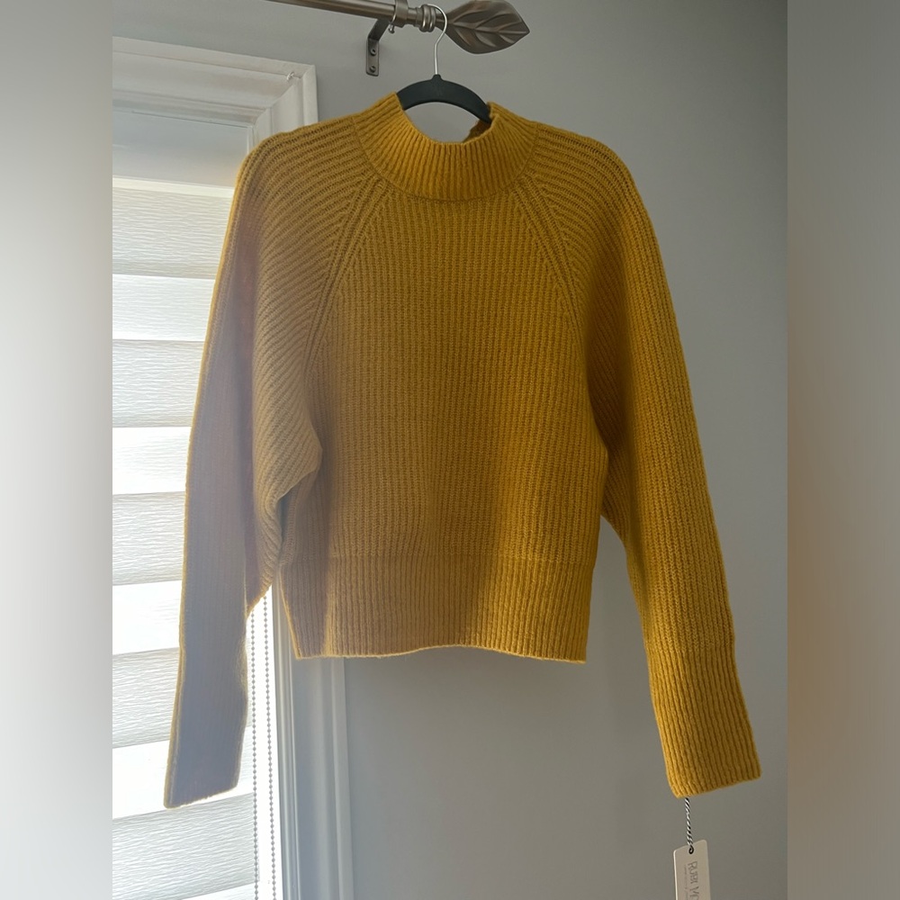 Cozy yellow knit sweater